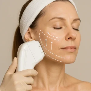 Woman having HI-FU to reduce wrinkles call LA LIPO Camberley Now!