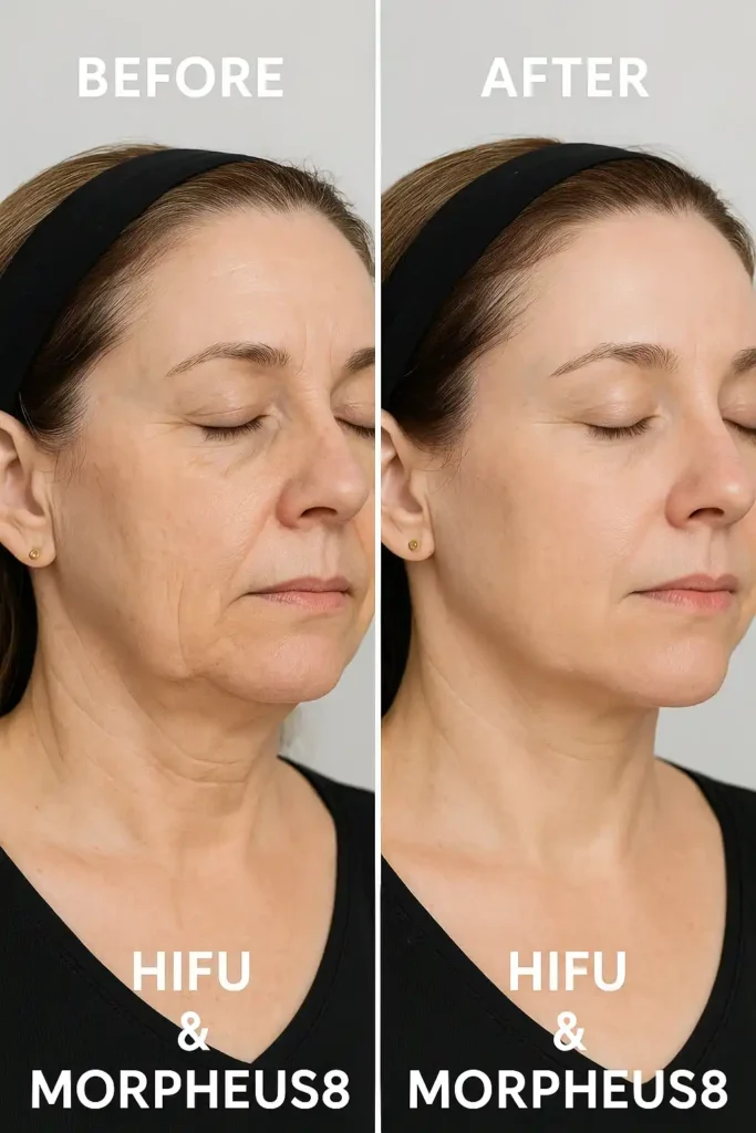 HIFU & Morpheus8 treatment results Camberley - book in today!